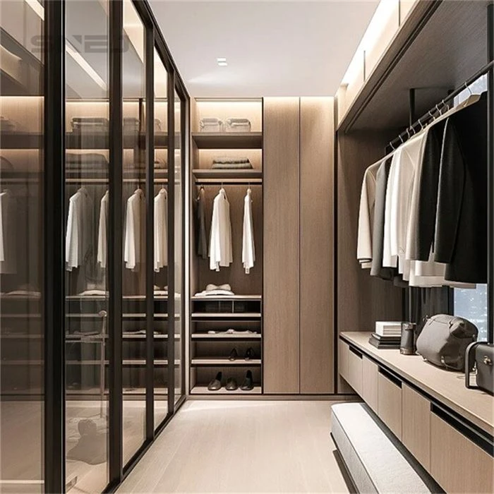 Wooden Compact Open Wardrobe