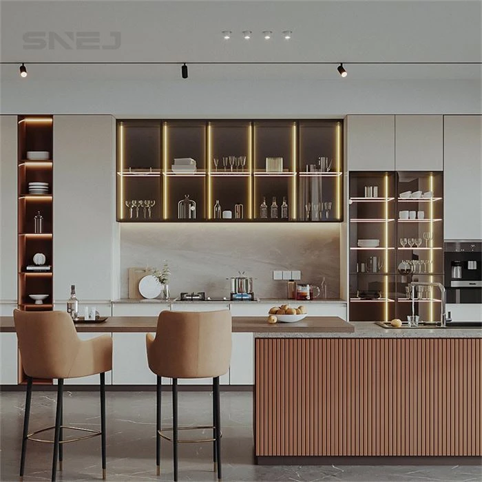 Modern Custom Corner Pantry Cabinet