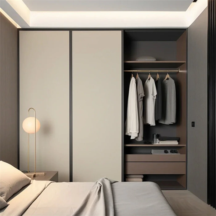Modern Wooden Open Closet Cabinet