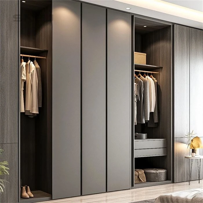 Open Wooden Wardrobe Storage Solutions