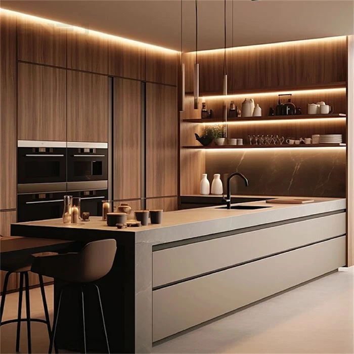 Brown Custom Cabinets