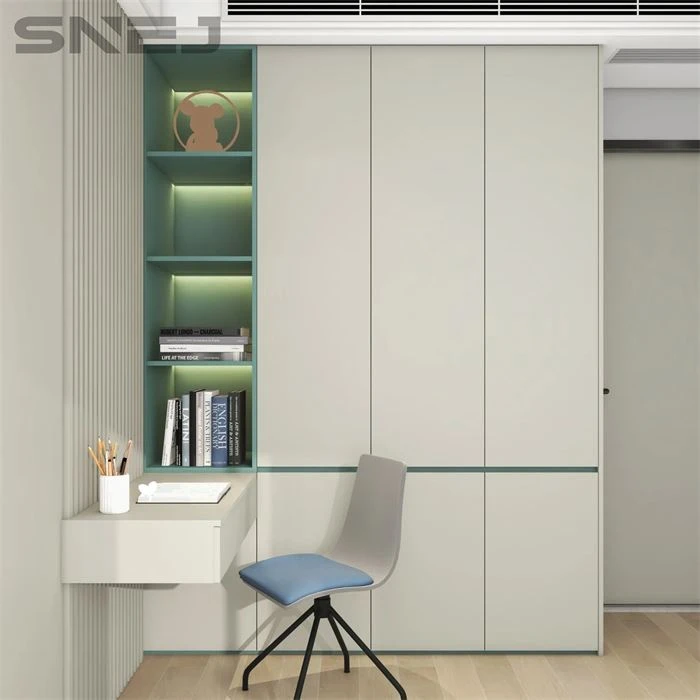Bedroom With Open Wardrboe