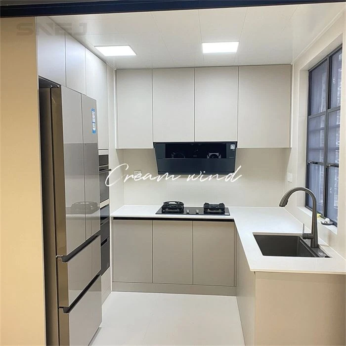 Modern Kitchen Cream Cabinets