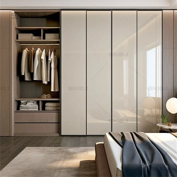 Open Closet With Drawers