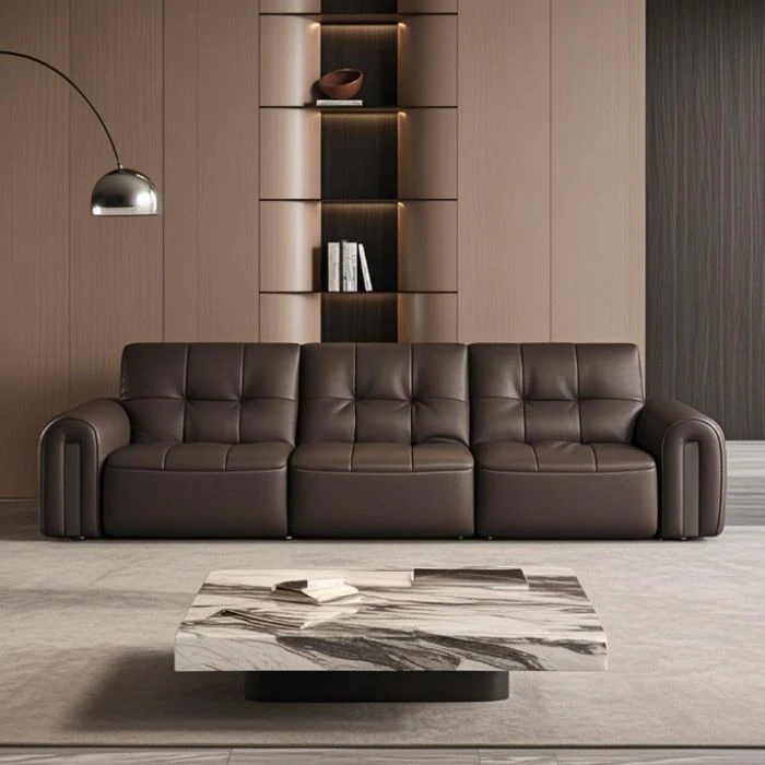 Tan Leather Sofa